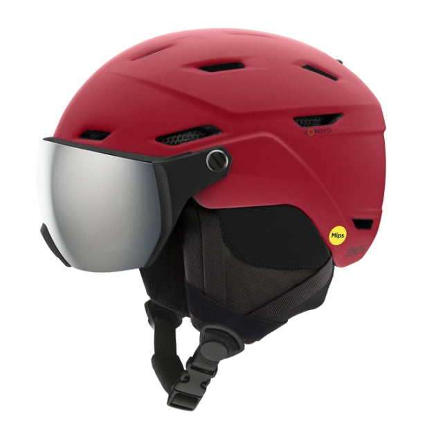 Smith Survey Jr. MIPS Helmet Matte Crimson + Silver Mirror